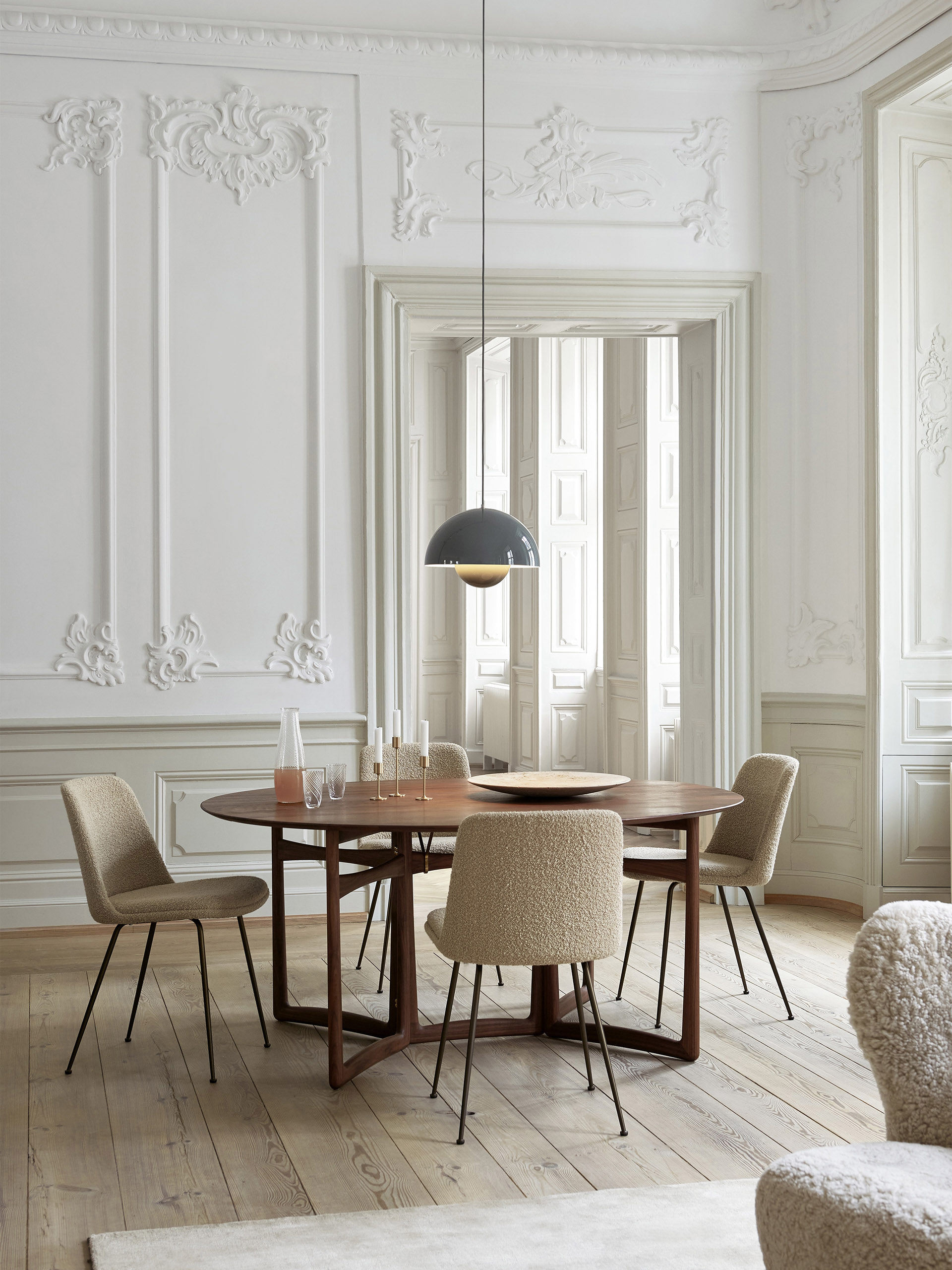 Suspension flowerpot vp7 - &Tradition Bleu gris bp , Maison Bensimon