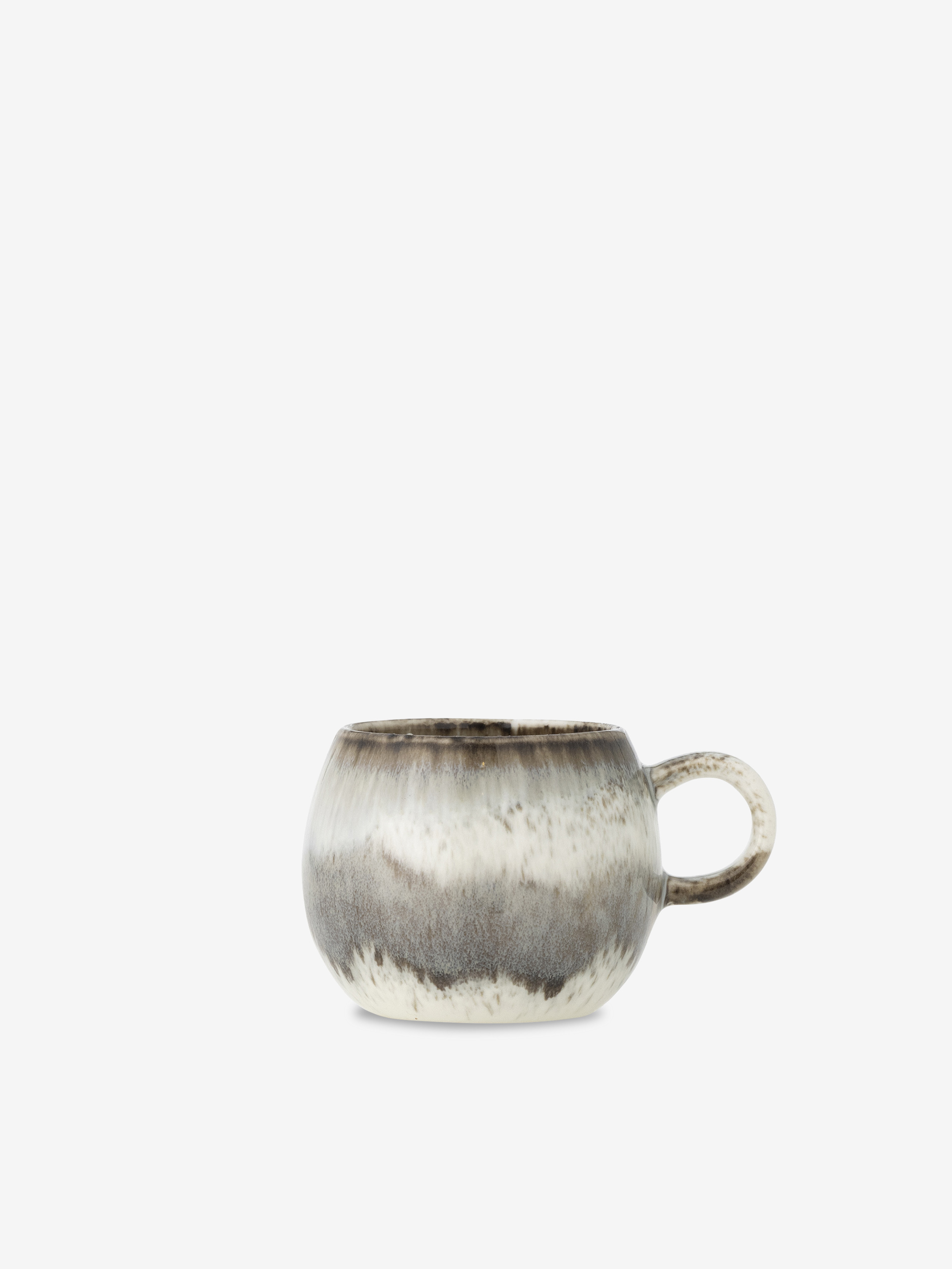 Tasse à expresso en grès Paula - Bloomingville Gris , Maison Bensimon