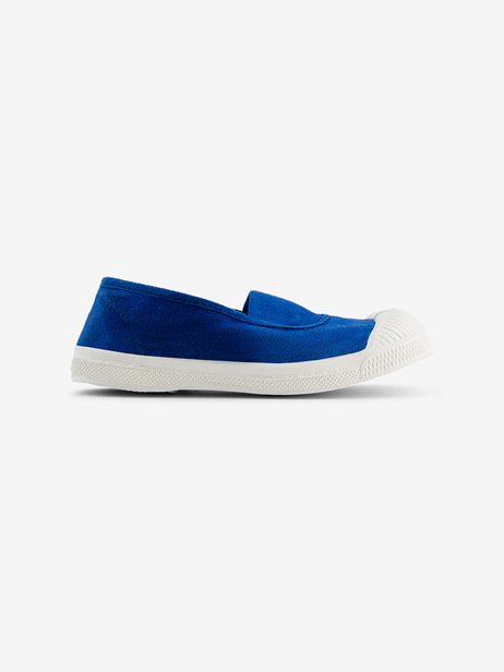 TENNIS ELASTIQUE ENFANT  Bleu vif , Tennis & Chaussures Bensimon