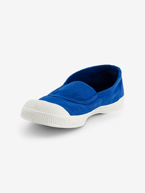 TENNIS ELASTIQUE ENFANT  Bleu vif , Tennis & Chaussures Bensimon