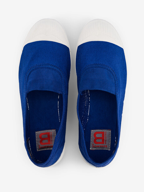 TENNIS ELASTIQUE FEMME  Bleu vif , Tennis & Chaussures Bensimon