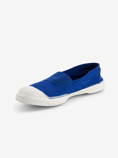 TENNIS ELASTIQUE FEMME  Bleu vif , Tennis & Chaussures Bensimon