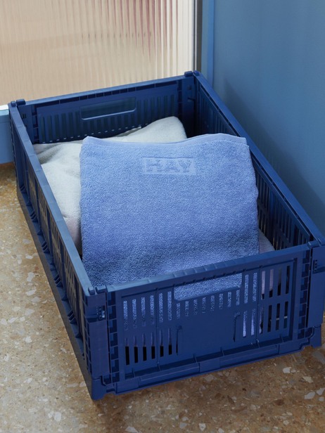 PANIER COLOUR CRATE S POLYPROPYLENE RECYCLE BLEU CIEL - Hay  Ciel , Maison Bensimon