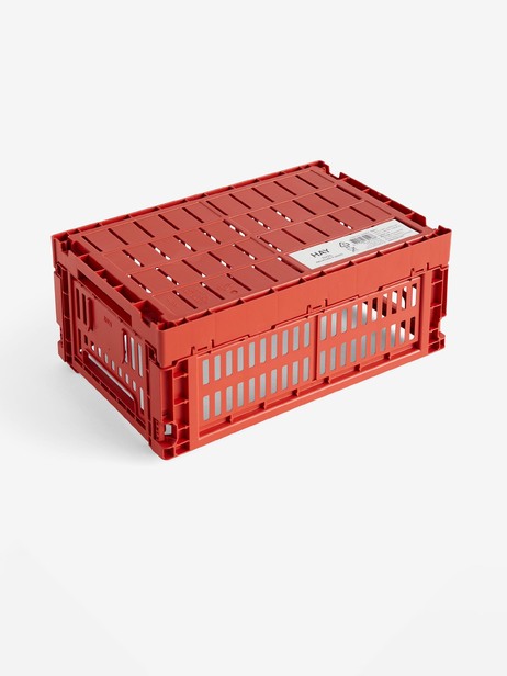 PANIER COLOUR CRATE S POLYPROPYLENE RECYCLE ROUGE - Hay  Rouge , Maison Bensimon