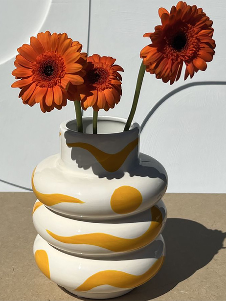 VASE MARIPOSA - Que Rico / Optiplast  Jaune , Maison Bensimon