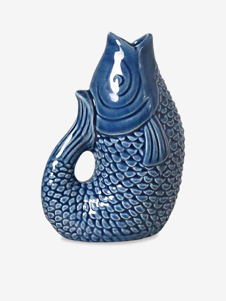 VASE POISSON BLEU - Opjet  Bleu , Maison Bensimon
