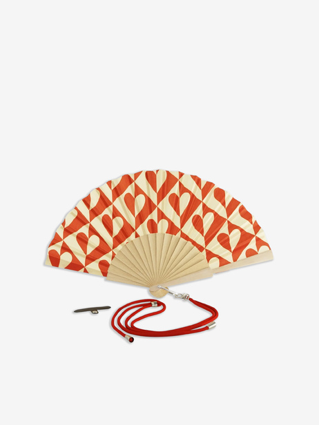 EVENTAIL COEURS ROUGE - WD Lifestyle EasyLife  Rouge , Maison Bensimon