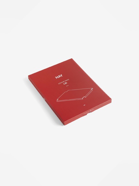 COUVERCLE METAL ROUGE - COLOUR CRATE - Hay  Rouge , Maison Bensimon