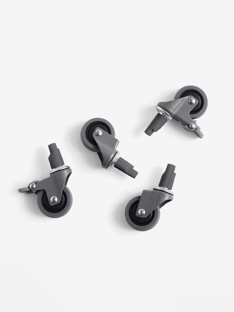 SET DE 4 ROULETTES - COLOUR CRATE - Hay  Gris , Maison Bensimon