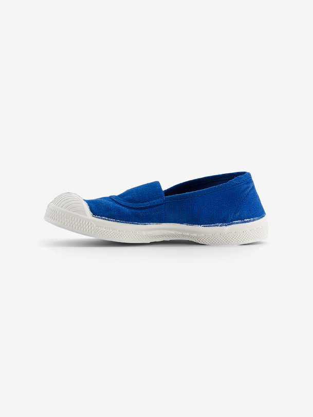 TENNIS ELASTIQUE ENFANT  Bleu vif , Tennis & Chaussures Bensimon