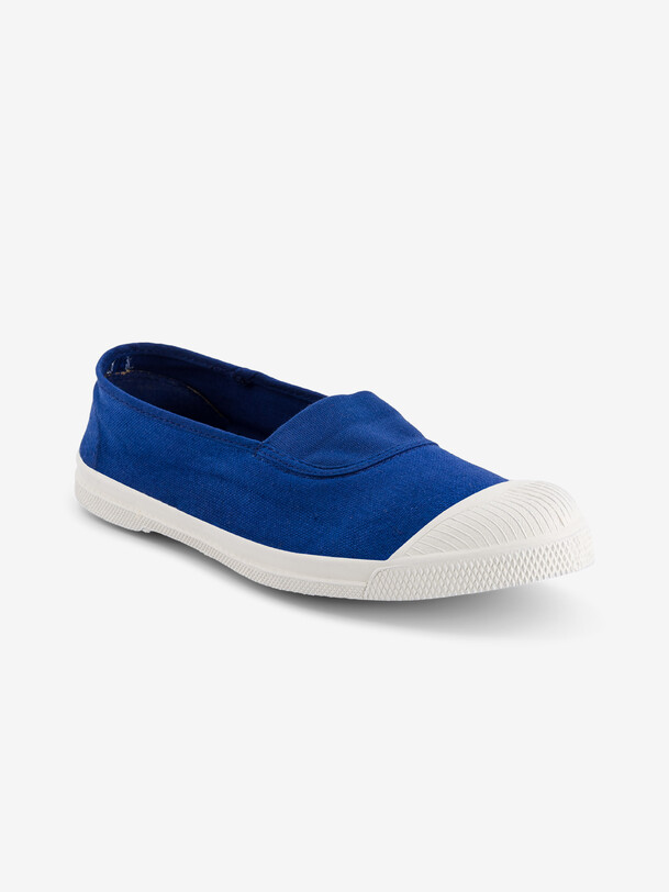 TENNIS ELASTIQUE FEMME  Bleu vif , Tennis & Chaussures Bensimon