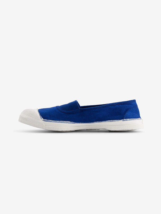 TENNIS ELASTIQUE FEMME  Bleu vif , Tennis & Chaussures Bensimon