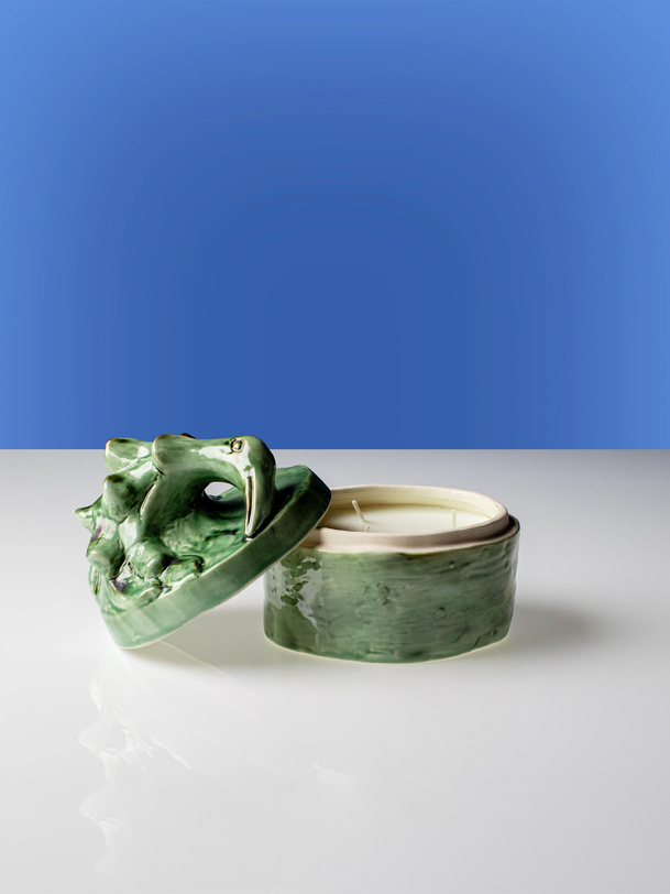 BOUGIE PARFUM&Eacute;E M &ndash; GREEN SONATA - Serax  Vert , Maison Bensimon