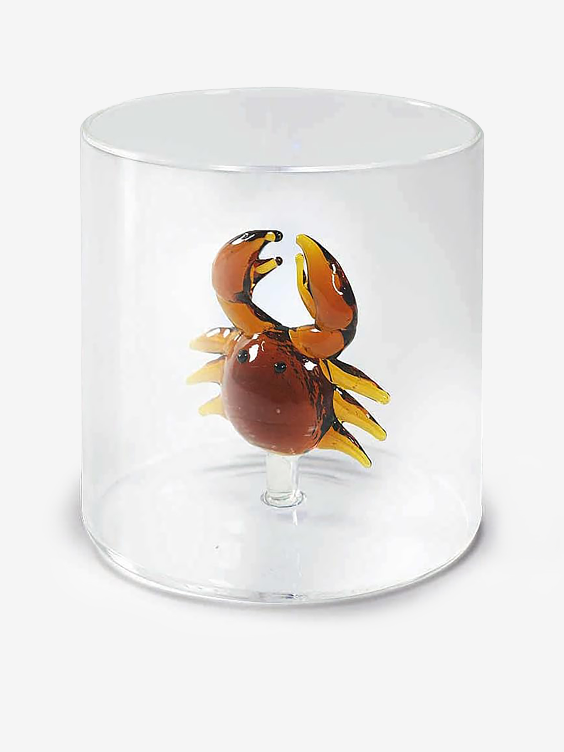 VERRE FIGURINE CRABE - WD Lifestyle EasyLife  Ambre , Maison Bensimon
