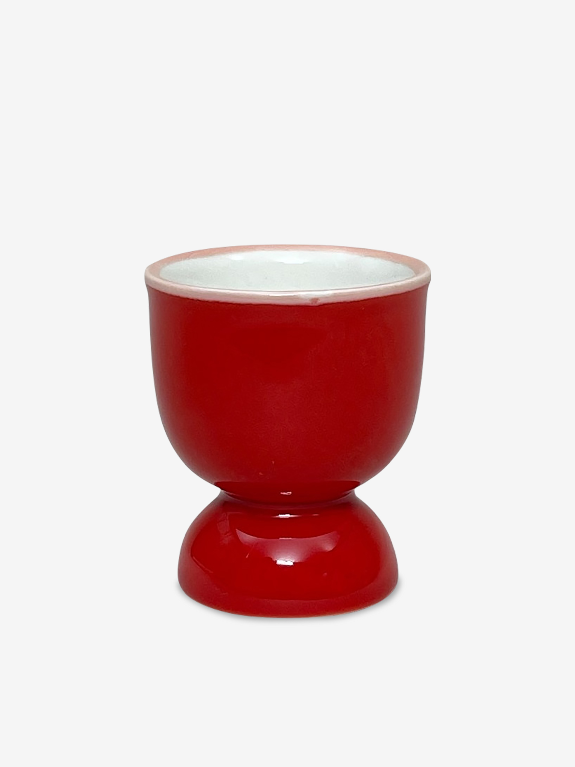 Coquetier en c&eacute;ramique - Bazar de luxe  Rouge , Maison Bensimon
