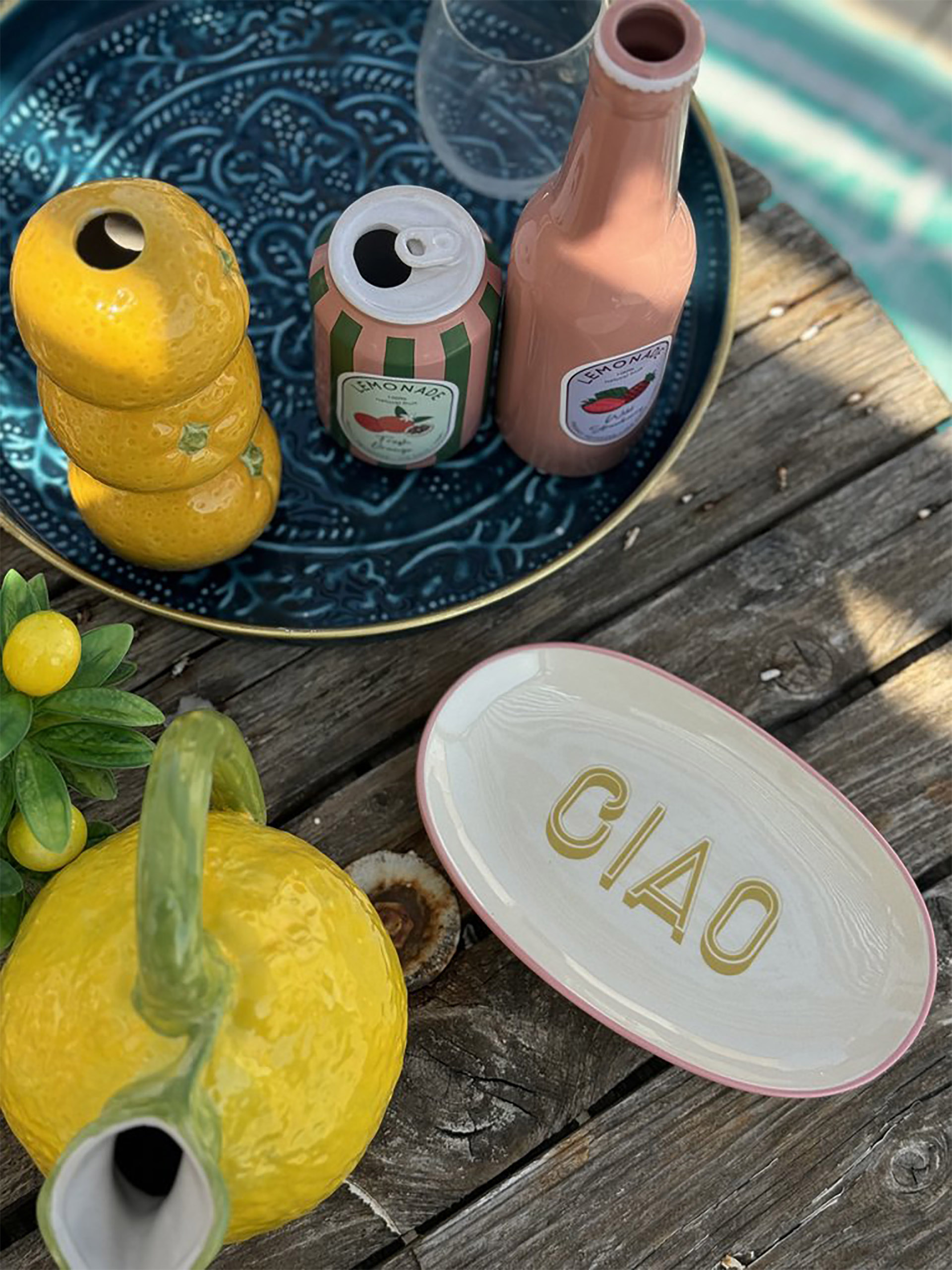 ASSIETTE CIAO - Kersten  Blanc , Maison Bensimon
