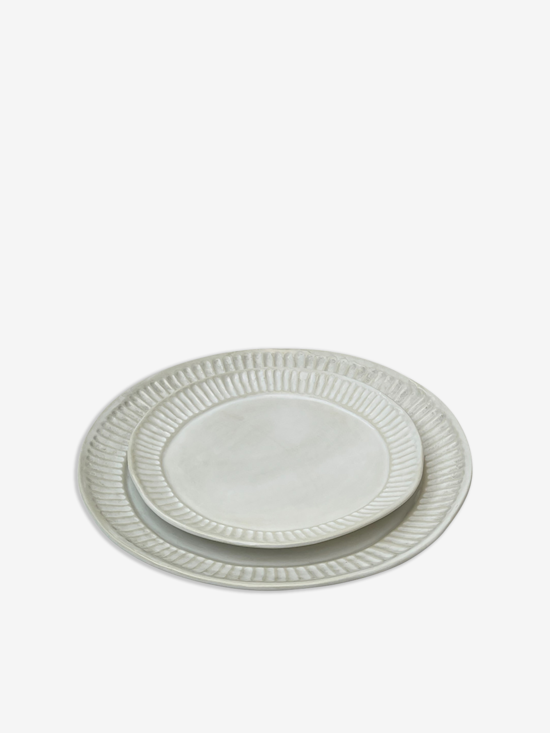 Petite assiette en céramique Cardboard - Bazar de Luxe Blanc , Maison Bensimon