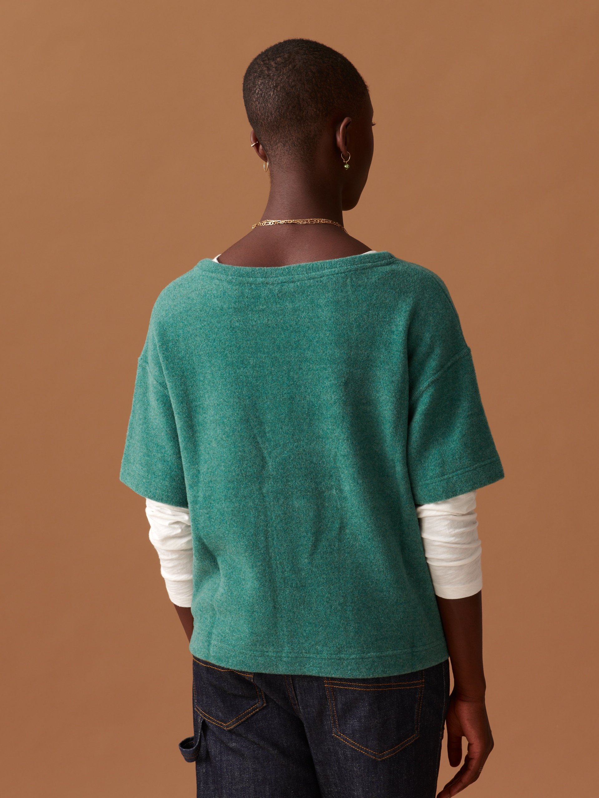 PULL MARTIN  Bleu-vert , Pr&ecirc;t-&agrave;-porter Bensimon