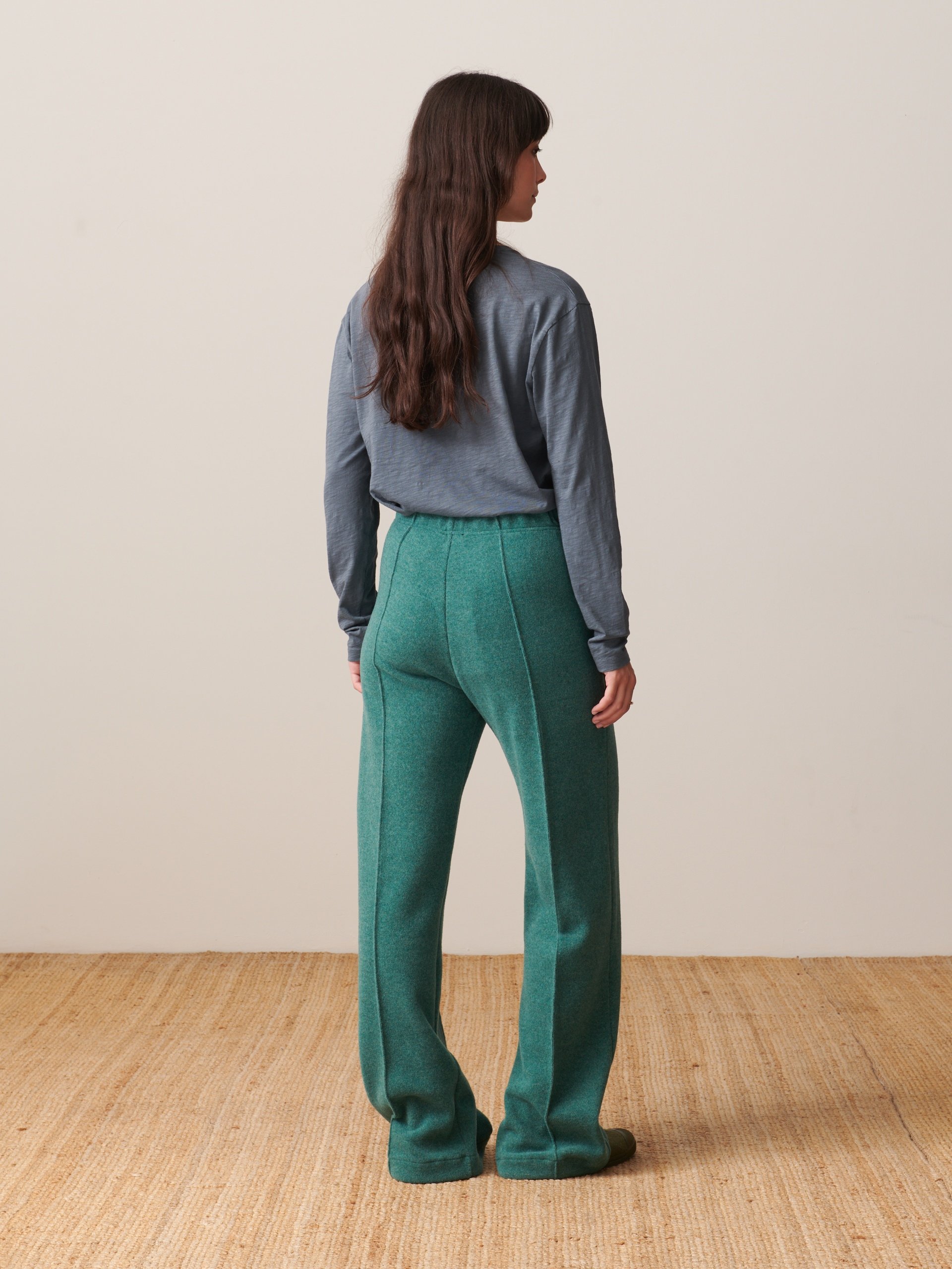 PANTALON LUCKYLON  Bleu-vert , Pr&ecirc;t-&agrave;-porter Bensimon