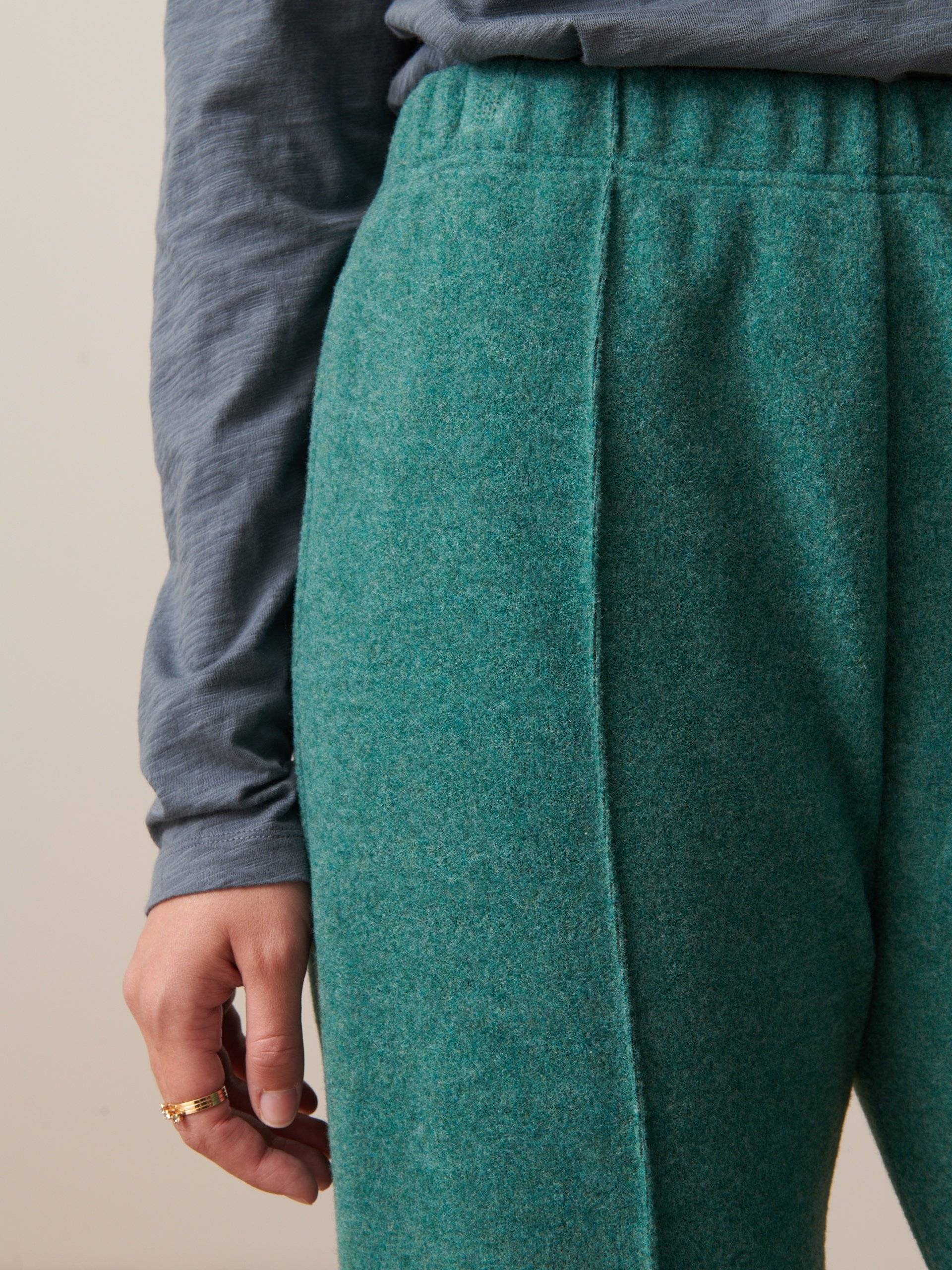 PANTALON LUCKYLON  Bleu-vert , Pr&ecirc;t-&agrave;-porter Bensimon