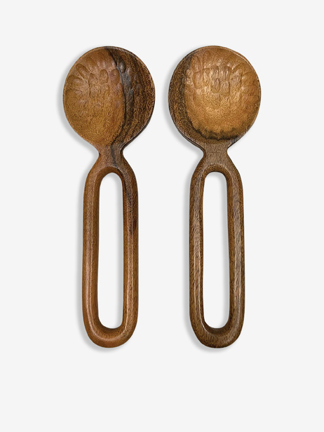 COUVERT A SALADE MARTELES EN BOIS - Opjet  Naturel , Maison Bensimon