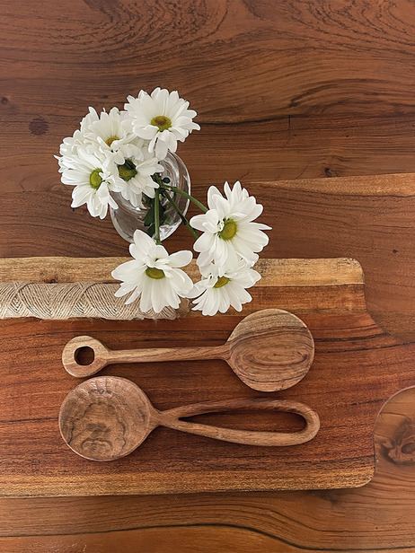 COUVERT A SALADE MARTELES EN BOIS - Opjet  Naturel , Maison Bensimon