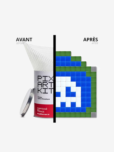 PIXEL ART PARIS - Kubbick  Bleu , Maison Bensimon