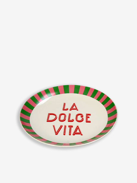 ASSIETTE DOLCE VITA - Kersten  Blanc , Maison Bensimon