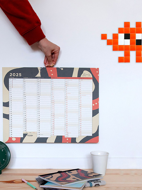 PIXEL ART ALIEN ORANGE - Kubbick  Orange , Maison Bensimon