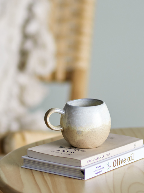 Tasse en gr&egrave;s Paula - Bloomingville  Naturel , Maison Bensimon