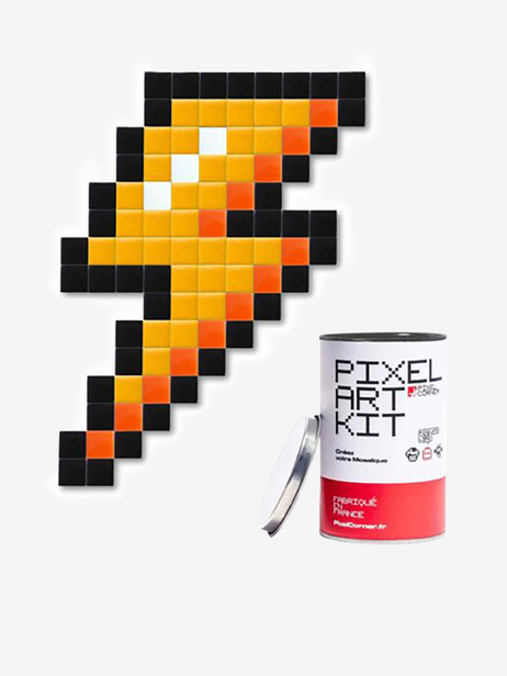 PIXEL ART ECLAIR - Kubbick  Jaune , Maison Bensimon