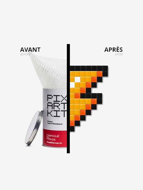 PIXEL ART ECLAIR - Kubbick  Jaune , Maison Bensimon