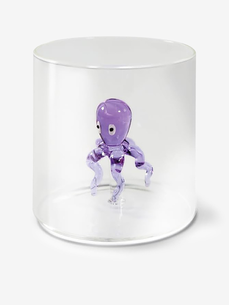 VERRE FIGURINE PIEUVRE - WD Lifestyle EasyLife  Violet , Maison Bensimon