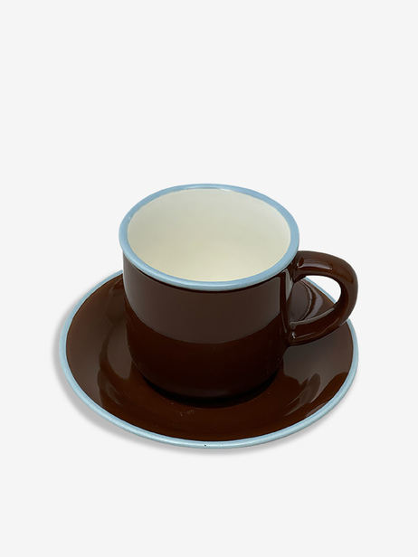 Tasse Ristretto c&eacute;ramique - Bazar de Luxe  Marron , Maison Bensimon