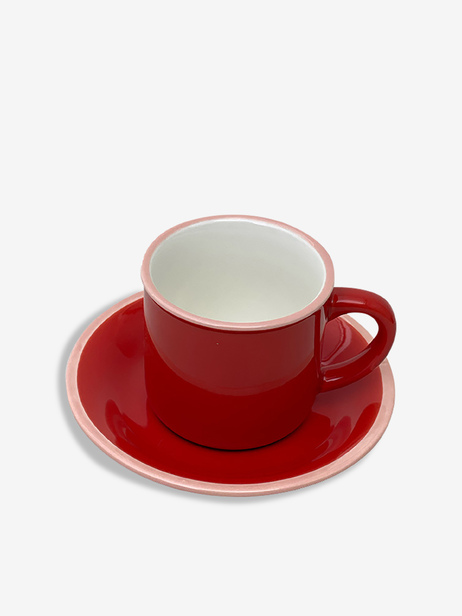 Tasse Ristretto c&eacute;ramique - Bazar de Luxe  Rouge , Maison Bensimon