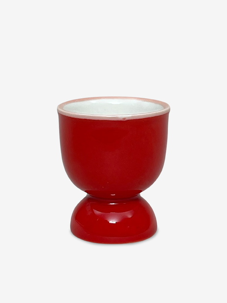 Coquetier en c&eacute;ramique - Bazar de luxe  Rouge , Maison Bensimon