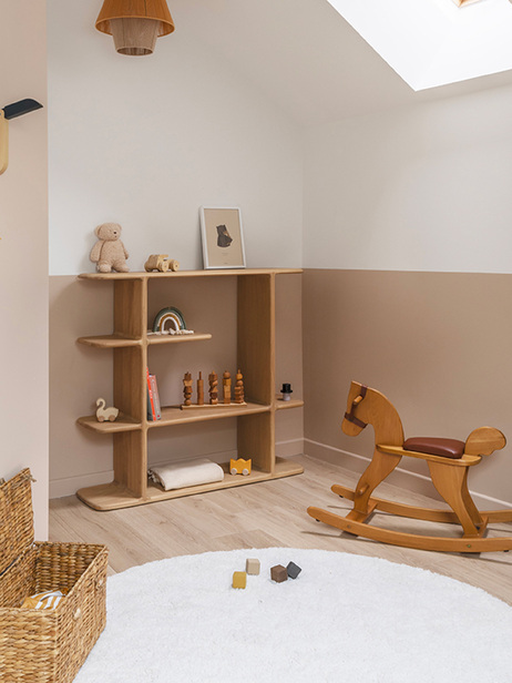 BIBLIOTHEQUE TEHEME 100X110 - DRUGEOT MANUFACTURE  Naturel , Maison Bensimon