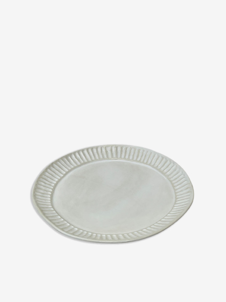 Petite assiette en c&eacute;ramique Cardboard - Bazar de Luxe  Blanc , Maison Bensimon