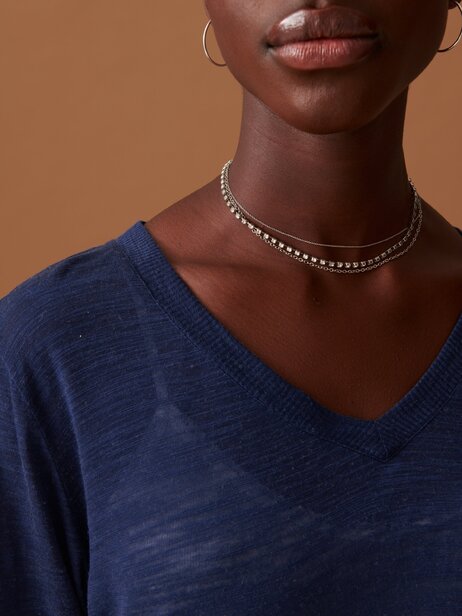 T-SHIRT HARRIS ML  Bleu nuit , Pr&ecirc;t-&agrave;-porter Bensimon