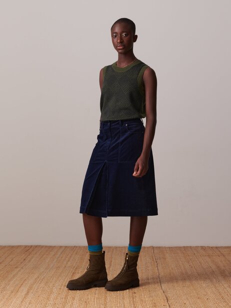 JUPE MIA  Bleu nuit , Pr&ecirc;t-&agrave;-porter Bensimon 