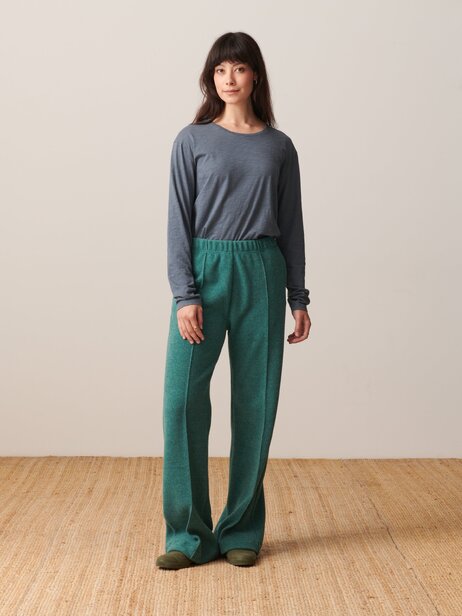 PANTALON LUCKYLON  Bleu-vert , Prêt-à-porter Bensimon