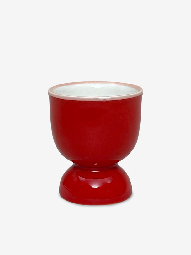 Coquetier en c&eacute;ramique - Bazar de luxe  Rouge , Maison Bensimon