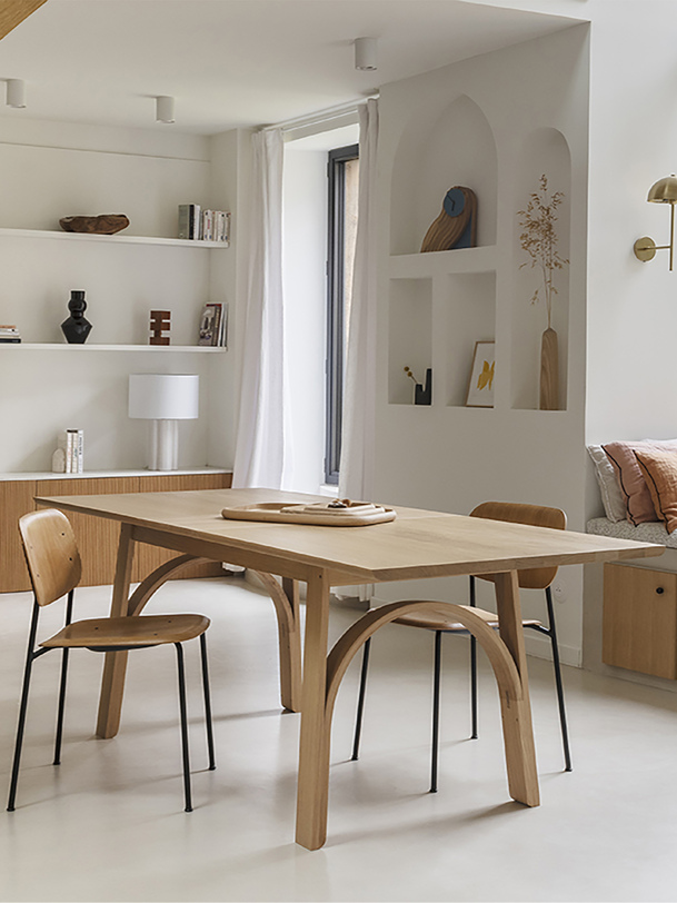 Table de repas extensible Arch - Drugeot Manufacture  Naturel , Maison Bensimon