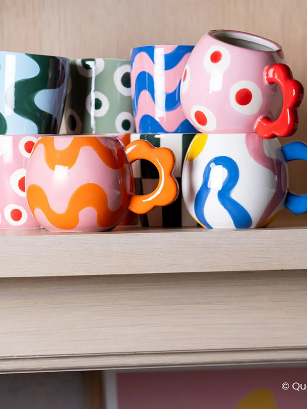 TASSE ESPRESSO JUANITA - Que Rico / Optiplast  Multicolore , Maison Bensimon