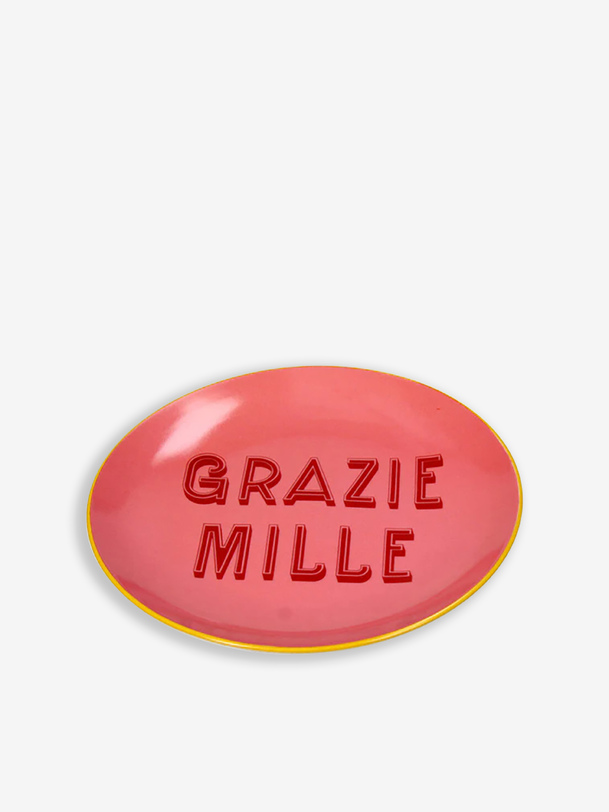 ASSIETTE GRAZIE MILLE - Kersten  Rose , Maison Bensimon