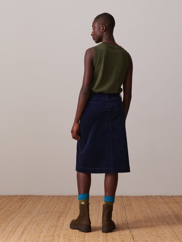 JUPE MIA Bleu nuit , Prêt-à-porter Bensimon