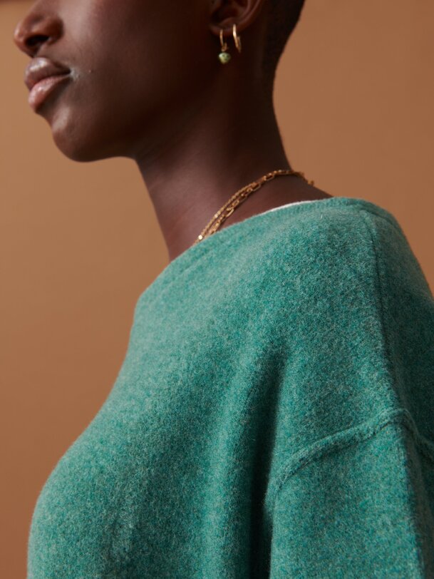 PULL MARTIN  Bleu-vert , Pr&ecirc;t-&agrave;-porter Bensimon