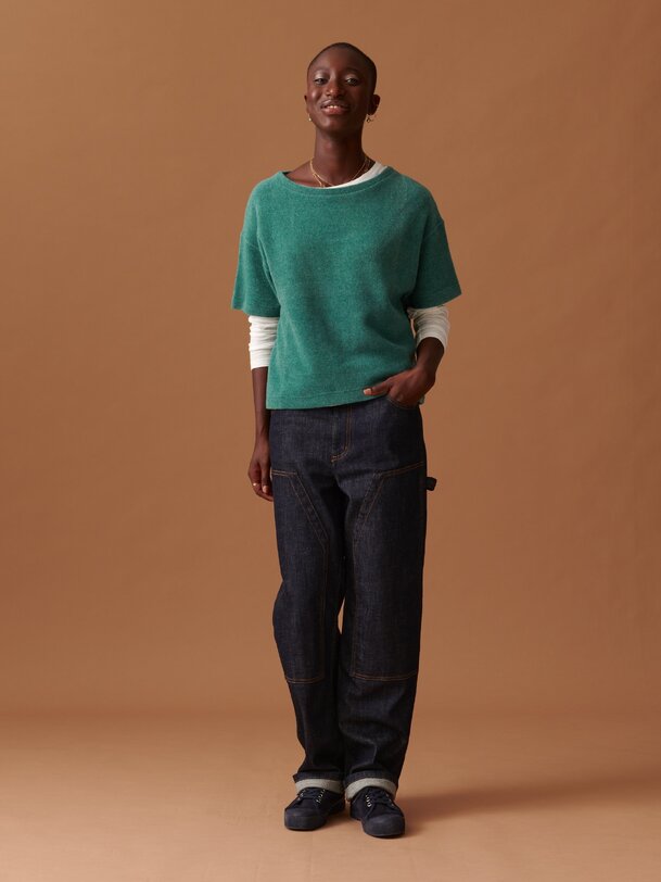 PULL MARTIN  Bleu-vert , Pr&ecirc;t-&agrave;-porter Bensimon
