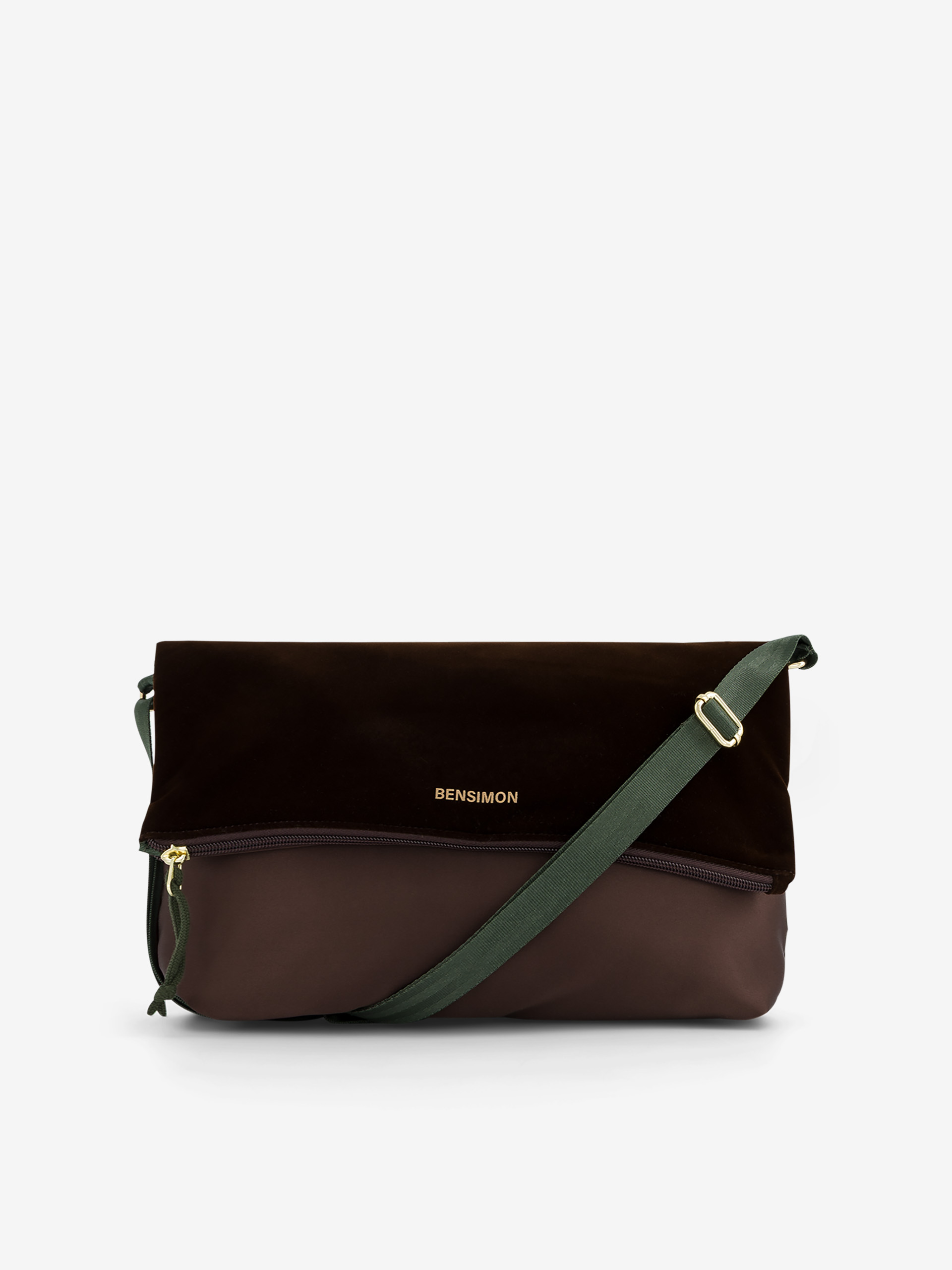 CROSS BODY BAG OLIVA  Chocolat , Sacs & Bagages Bensimon