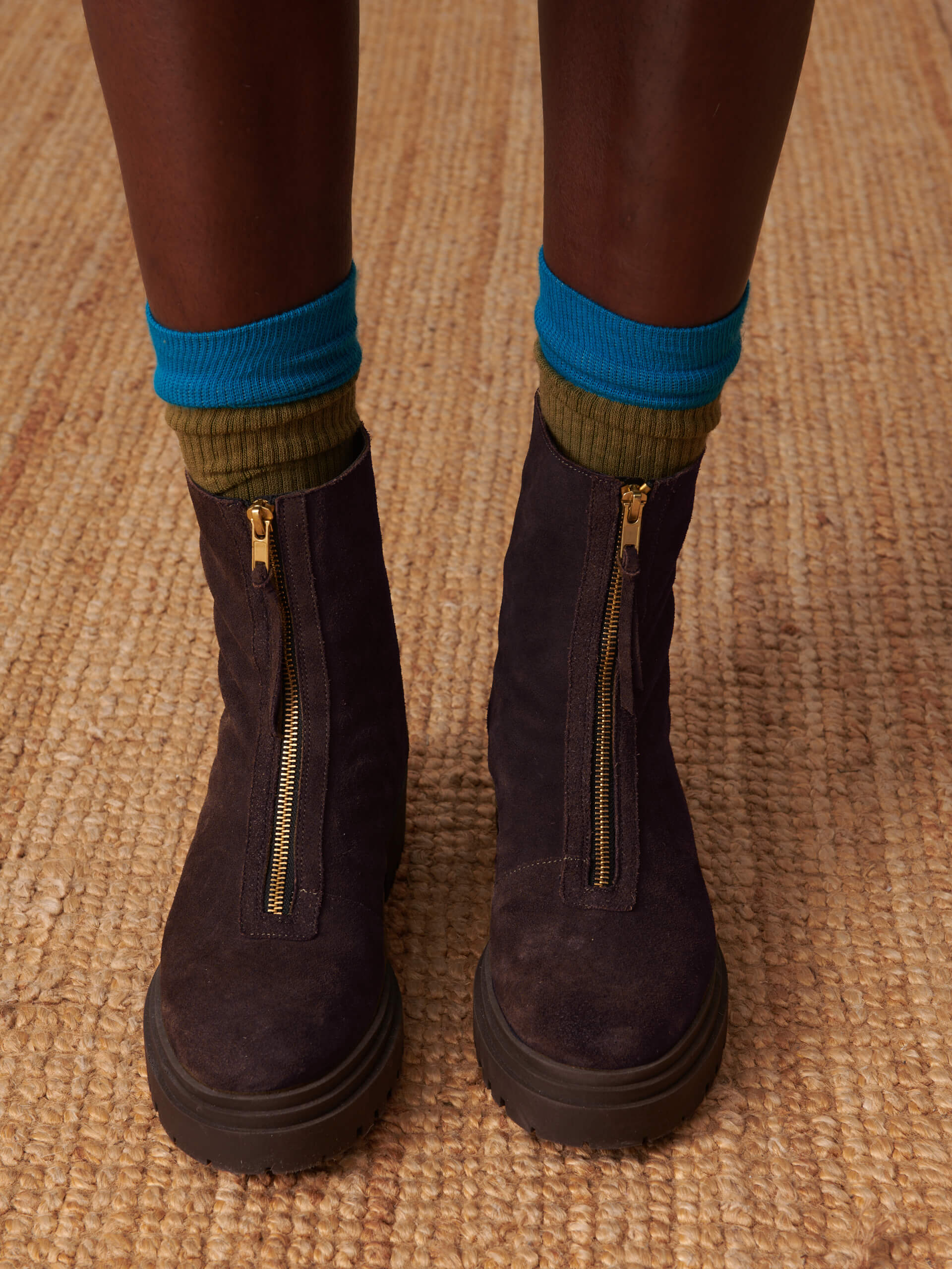 BOOTS CHELSEA FEMME ZIPPEES  Chocolat , Tennis & Chaussures Bensimon